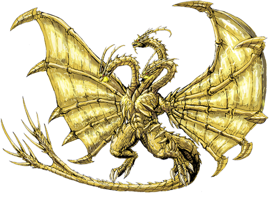 Download King Ghidorah Godzilla Neo King Ghidorah Png Image With No Background 6511