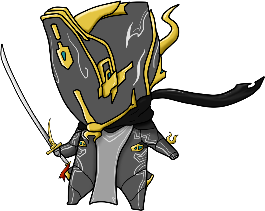 Reakj81 - Warframe Excalibur Umbra Chibi - Free Transparent PNG ...