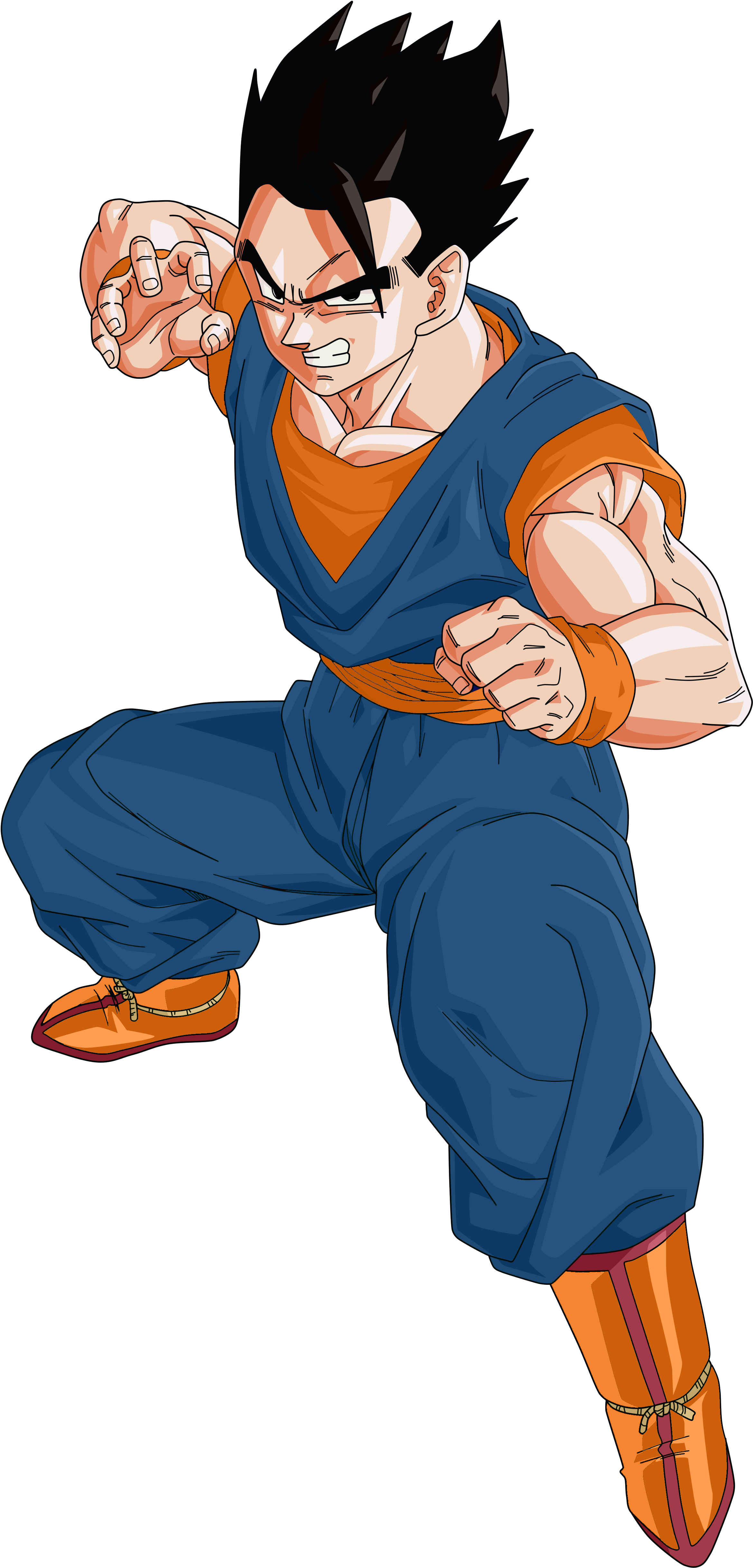 It Looks A Lot Like Vegeto - Dbz Gohan Stance - Free Transparent Png 