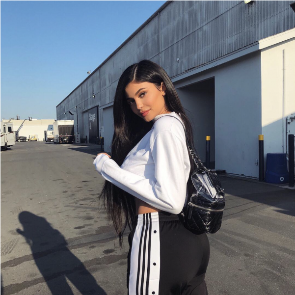 Kylie Jenner Adidas Track Pants PNG 