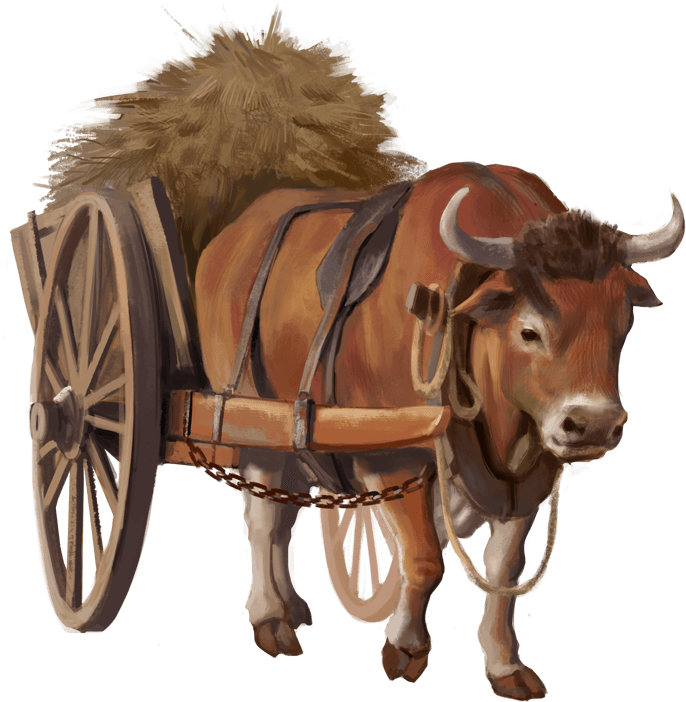 Download Ox Cart Ox Png Image With No Background Pngkey Com