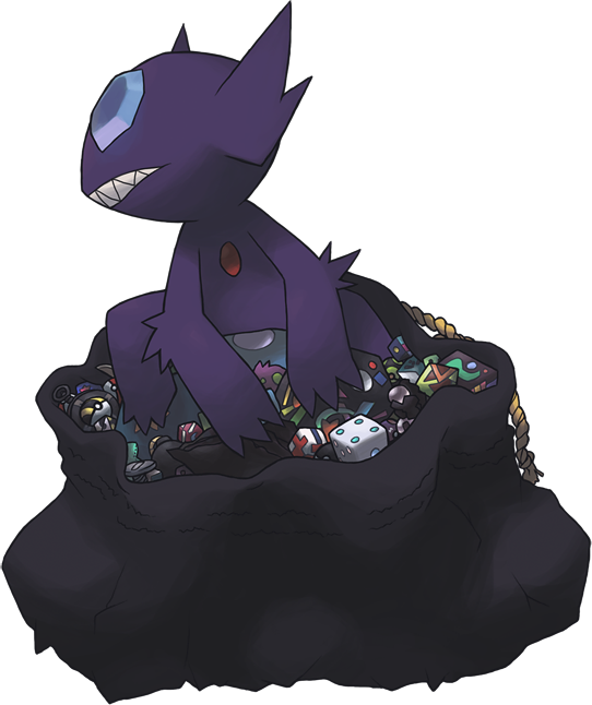 Sableye And Spiritomb Drawn By Sekori - Sableye Mad (542x646), Png Download