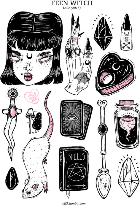 98+ Free Download Witch Tattoo Png HD Tattoo