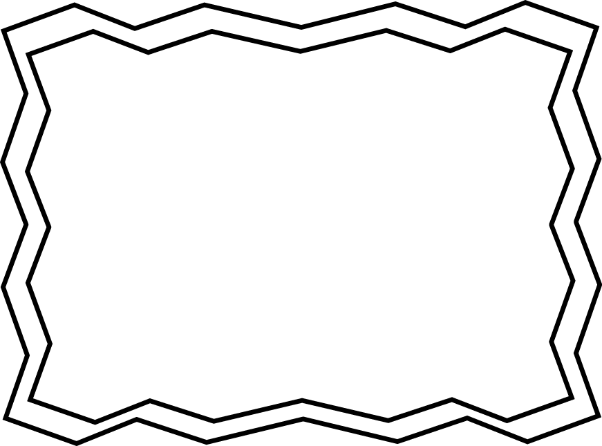 Zig Zag Frame - Zig Zag Border Design - Free Transparent PNG Download ...