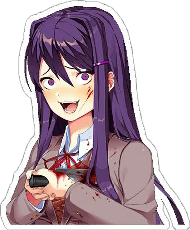 download doki doki literature club yuri kills herself png image with no background pngkey com download doki doki literature club yuri