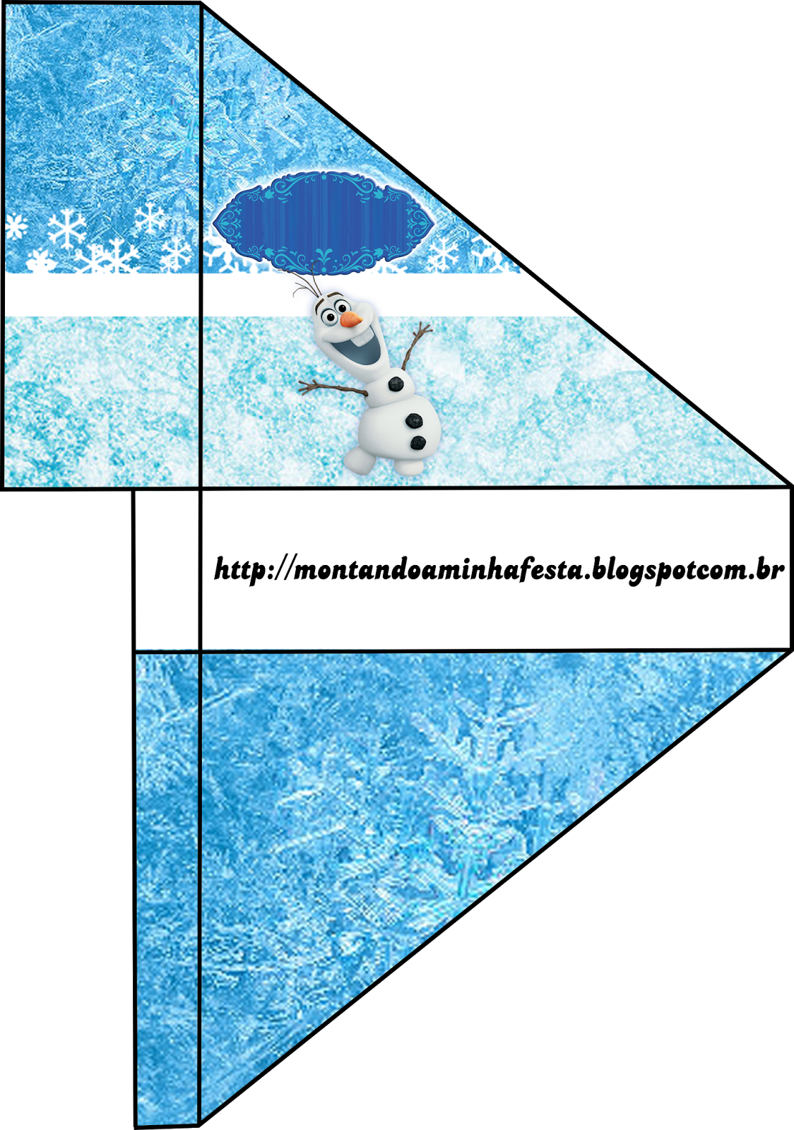 Montando Minha Festa - Porta Guardanapo Frozen Para Imprimir (1124x1600), Png Download