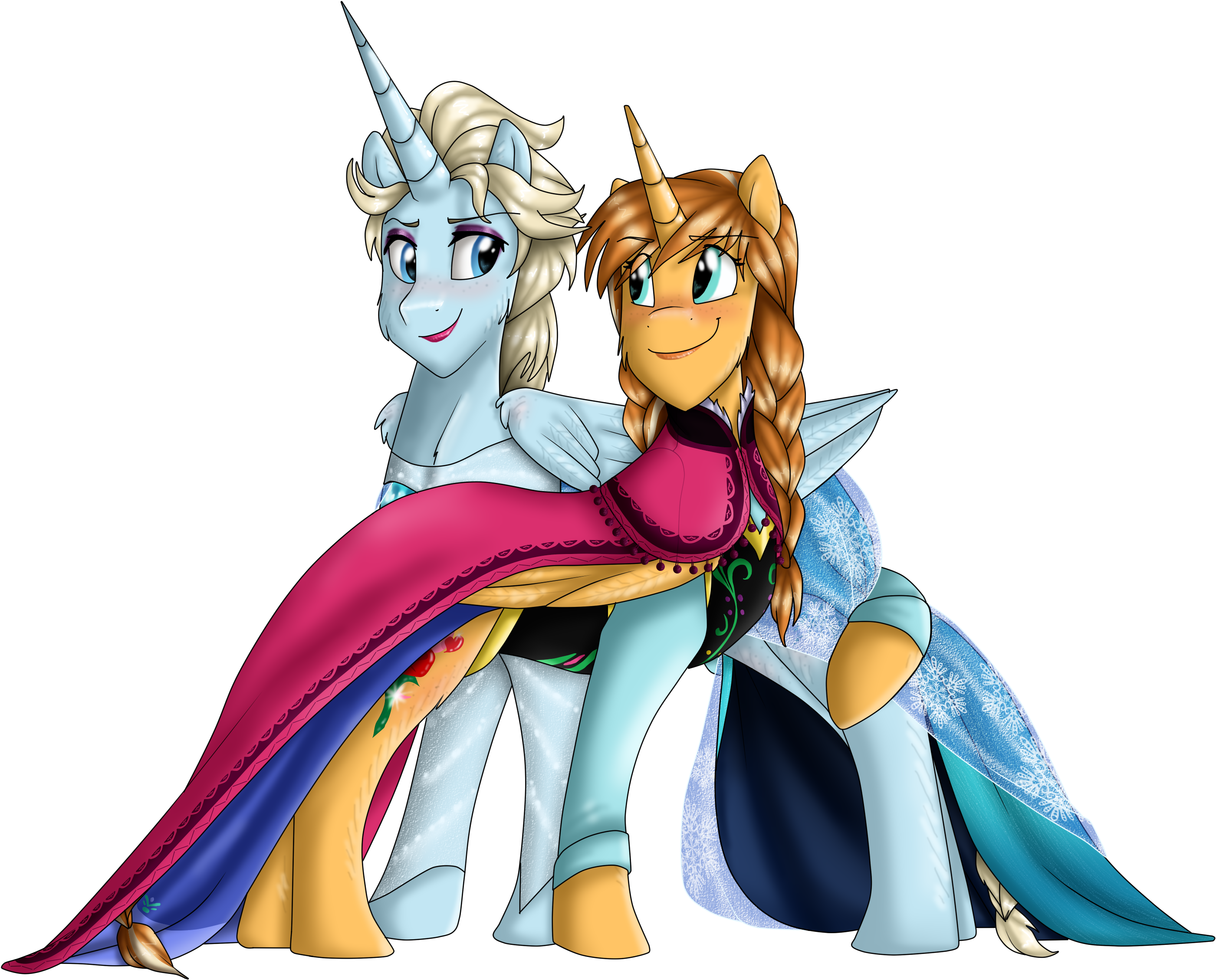 elsa and anna my little pony