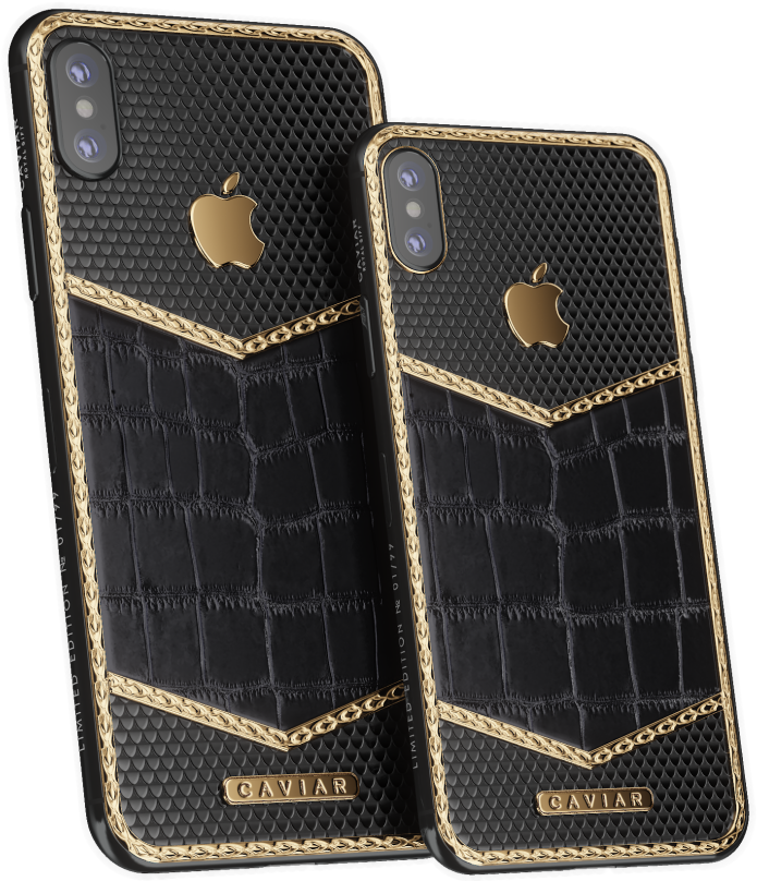 Download Caviar Iphone Xs Iphone Xs Gold Black Png Image With No Background 9716