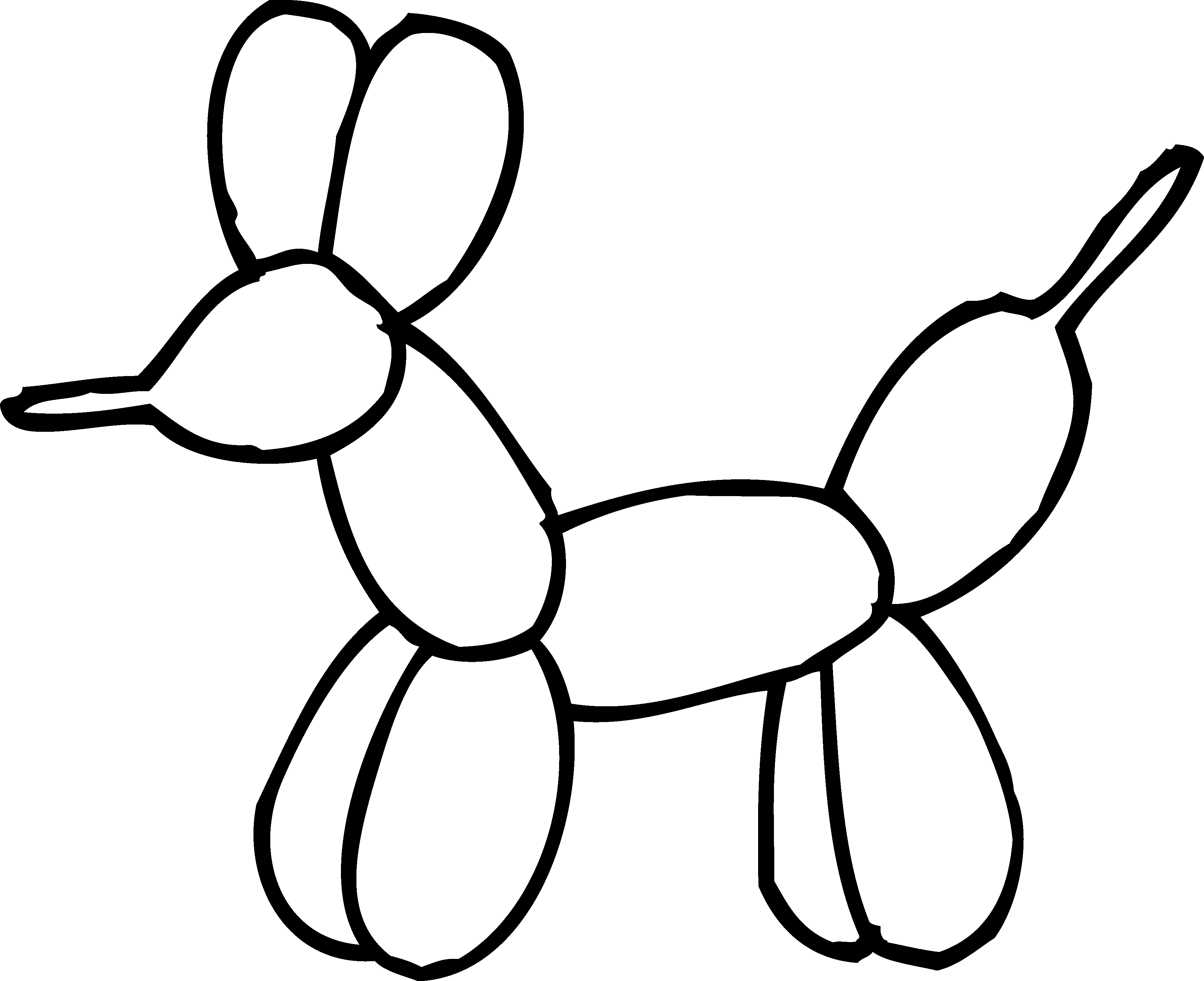 Animal rabbit one line art logo design Royalty Free Vector