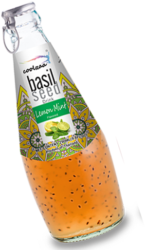 Download Basil Seed Drink With Flavors Juice PNG Image with No