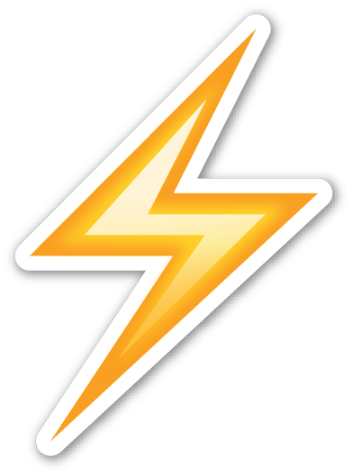 Download High Voltage Sign - Whatsapp Emoji Thunder PNG Image with No  Background - PNGkey.com