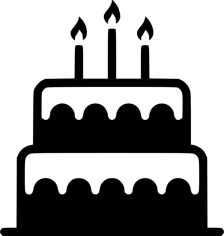 Download Download Png File Svg Birthday Cake Png Black Png Image With No Background Pngkey Com