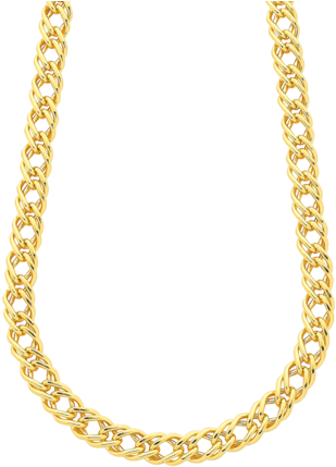 Download Gold Fusion Chain - Anchor Chain Necklace PNG Image with No  Background 