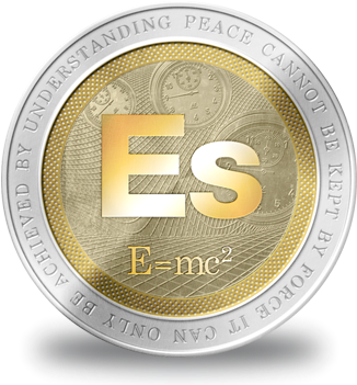The Emc2 Coin - Einsteinium Coin (510x350), Png Download