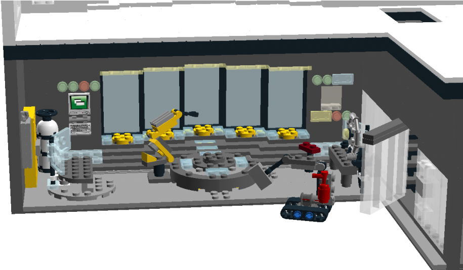 tony stark lab lego