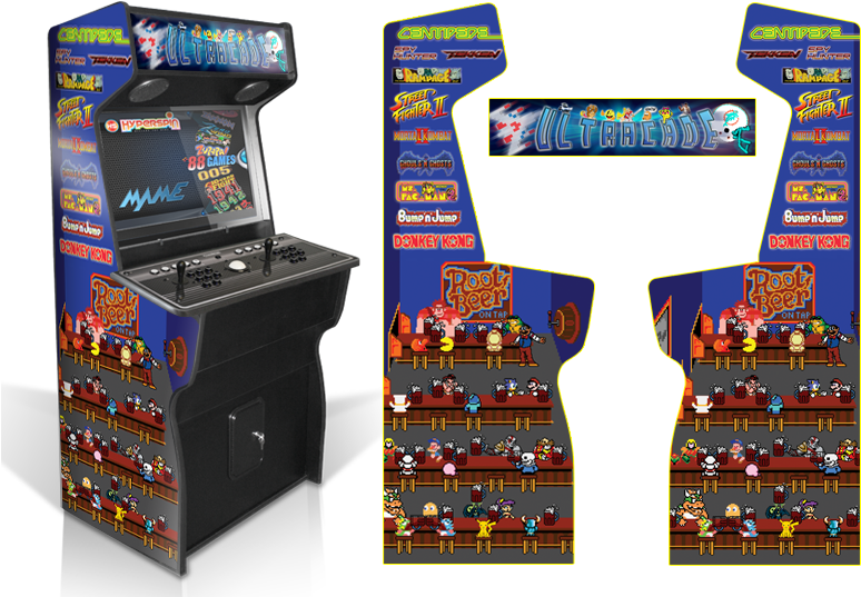 Custom Permanent Full Tapper Inspired Graphics For - Arcade Game ...