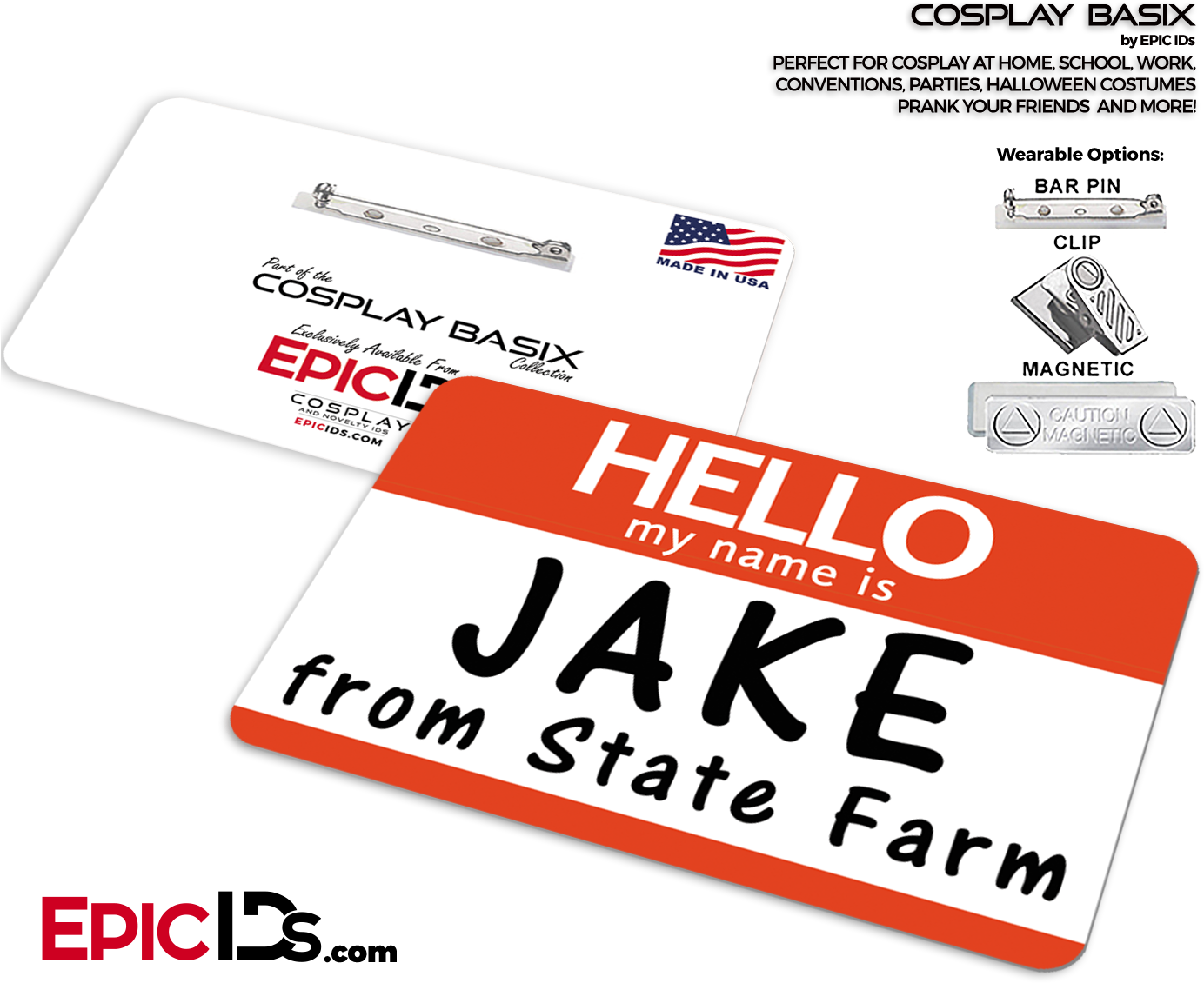 Download Jake From State Farm Cosplay Id Badge Breakfast Club Inspired Brian Johnson Student Id Png Image With No Background Pngkey Com