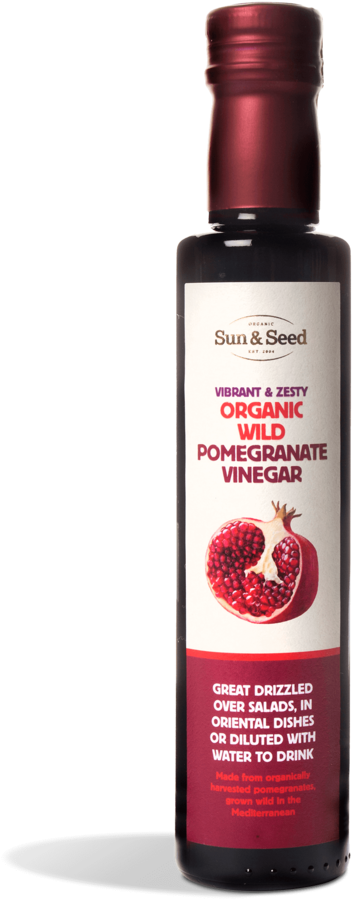Organic Wild Pomegranate Vinegar (1000x1000), Png Download