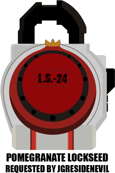 Request Fan Lock Pomegranate Lockseed By Cometcomics-d7c1eqa - Circle (485x696), Png Download