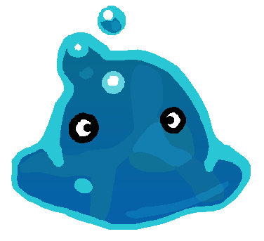 Download Puddle Slime Redrawn-scared - Angel Tube Station PNG Image ...