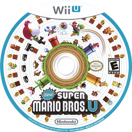 Download [ Img] - New Super Mario Bros U Disc PNG Image with No ...