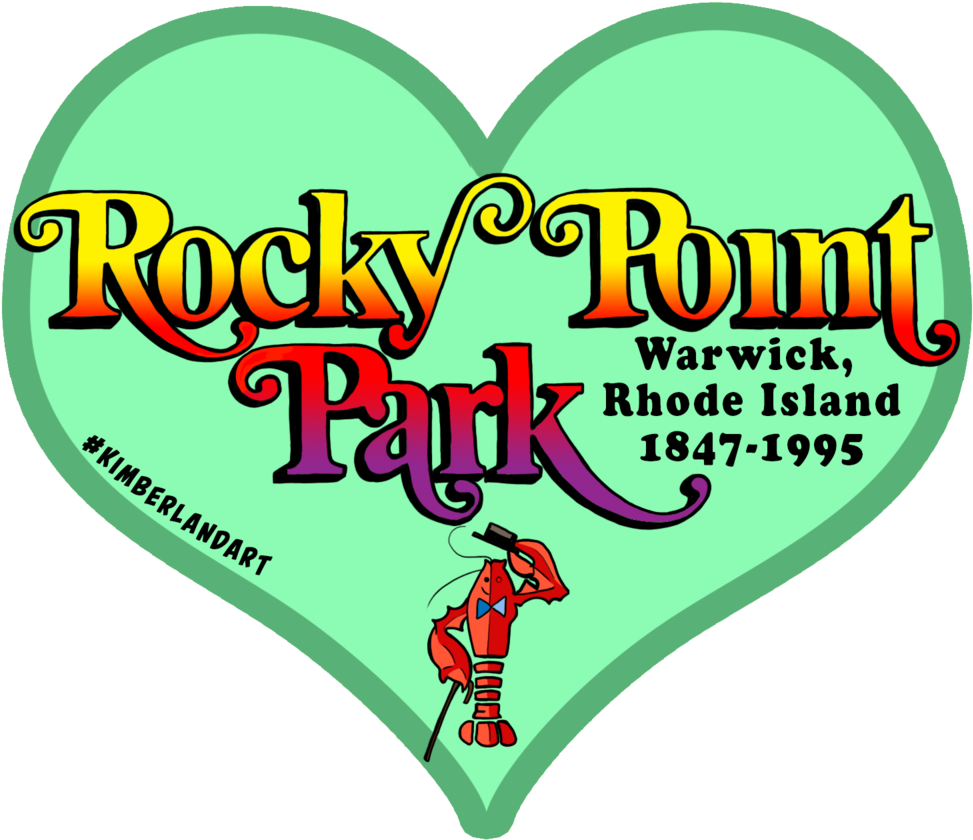 Rip Rocky Point Park Car/fridge Magnet (1000x1000), Png Download