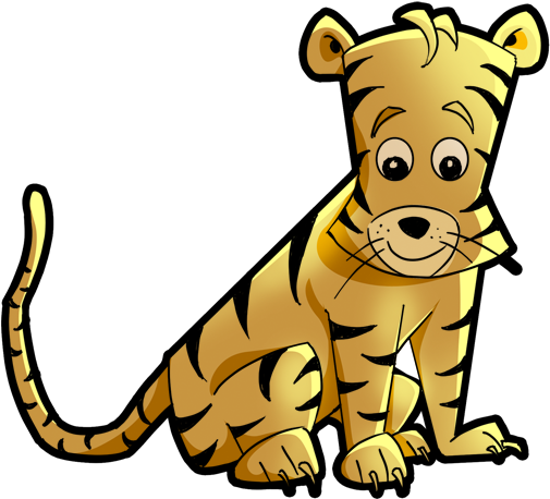 Wildlife Clipart Lion Tiger Cat Cartoon Animals Png - Cartoon Animals ...