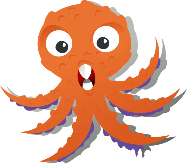 How To Set Use Octopus Svg Vector (600x525), Png Download