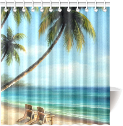 Download Beach Shower Curtain 66