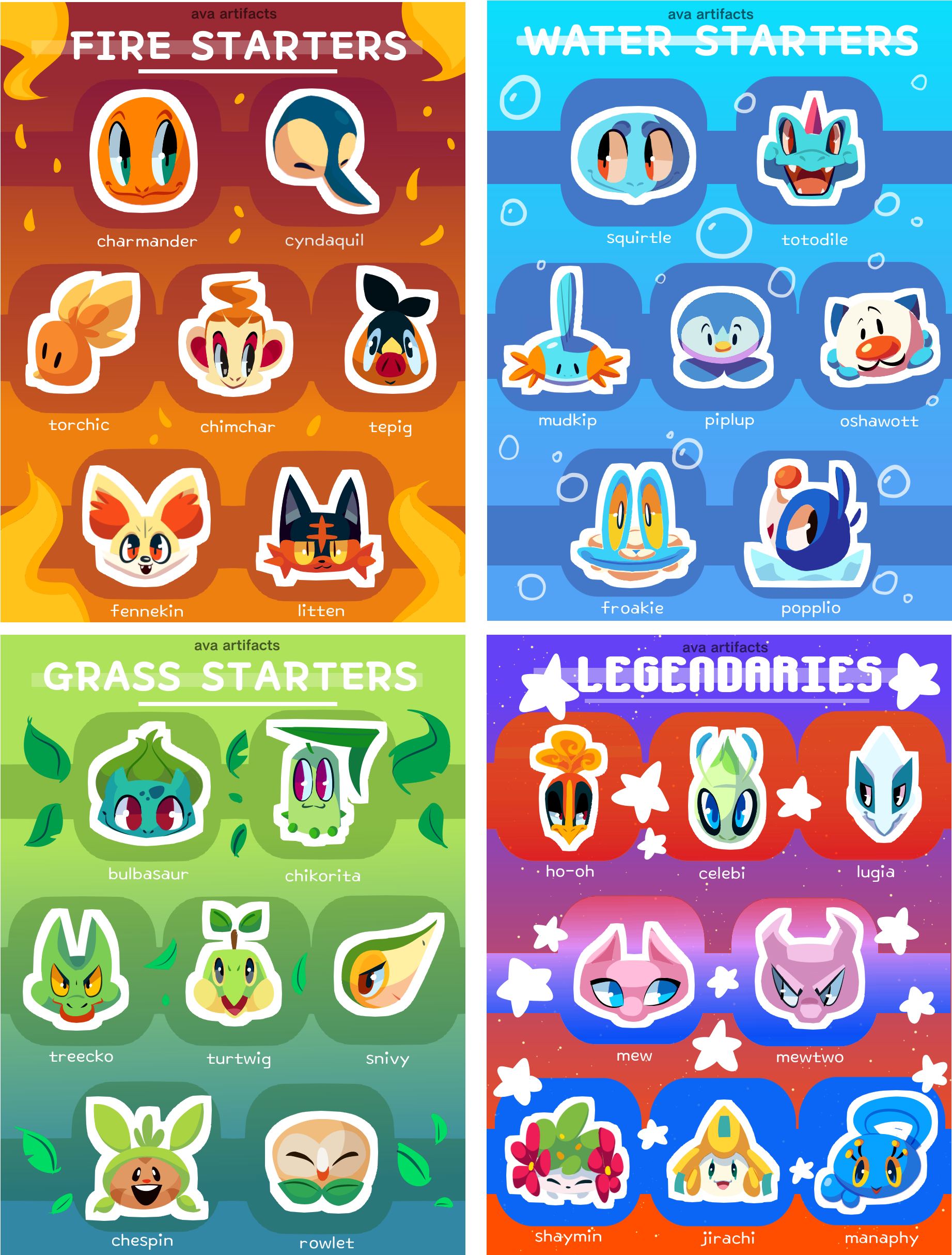 Download Image Of Pokemon Sticker Sheets PNG Image with No Background