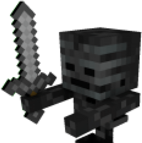 Download Click To Edit Minecraft Wither Skeleton Png Png Image With No Background Pngkey Com