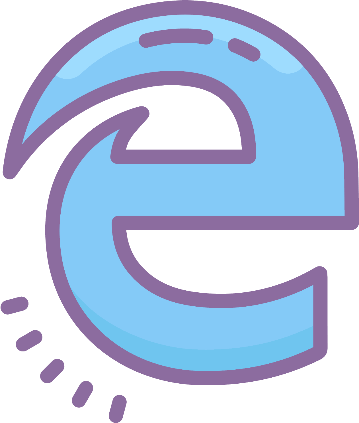 Download Microsoft Edge Icon On Transparent Background - Microsoft Edge ...