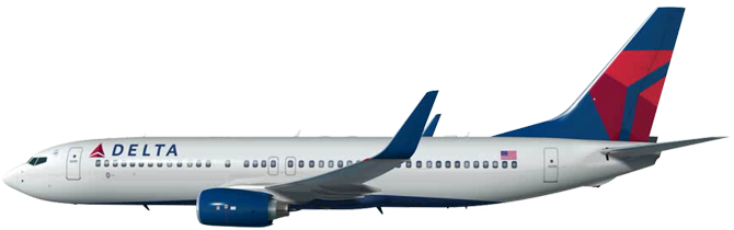 Delta Airlines Png - Boeing 737 Next Generation - Free Transparent PNG ...