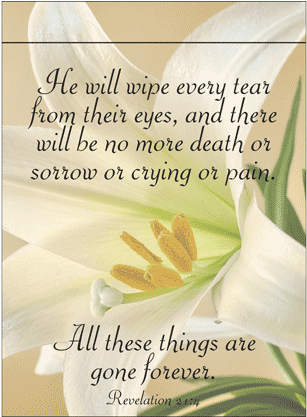 Download He Will Wipe Every Tear Garden Flag - Easter Lily Png Image 