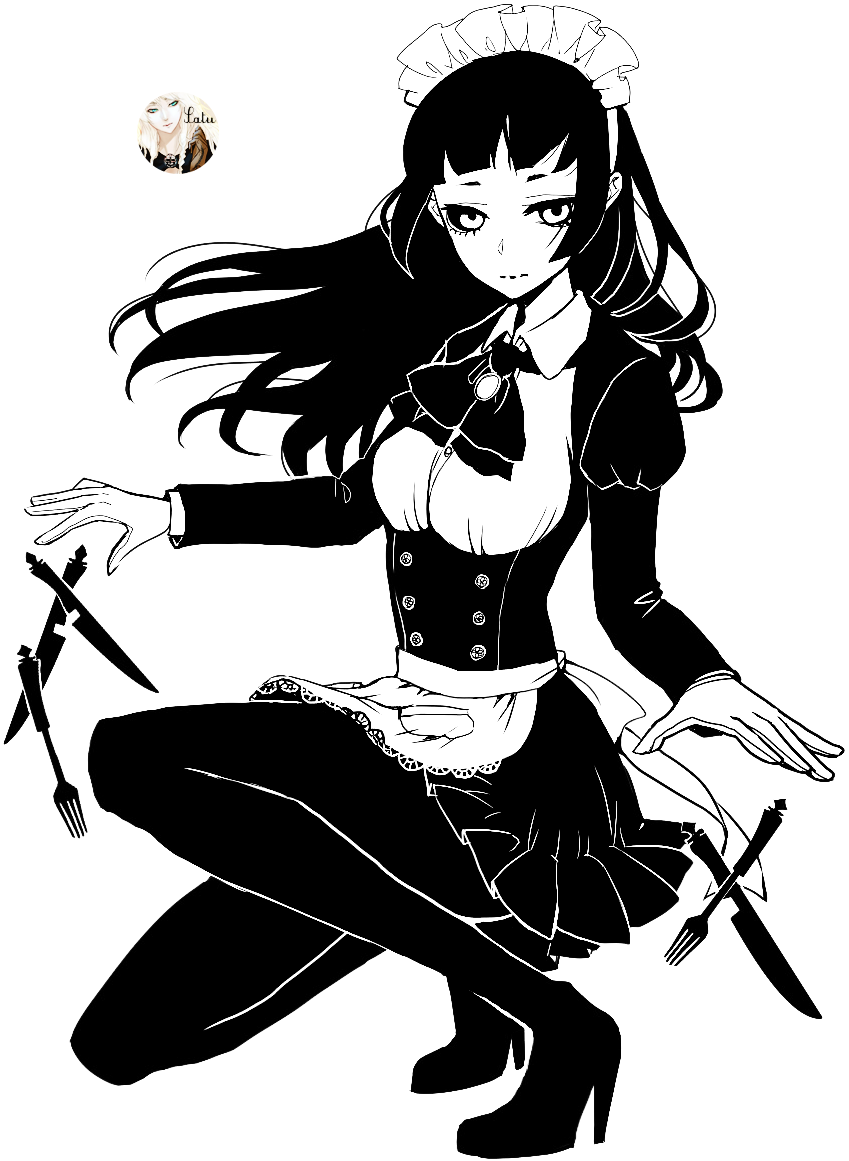 Anime Girl - - Black And White Anime Transparent - Free Transparent PNG ...