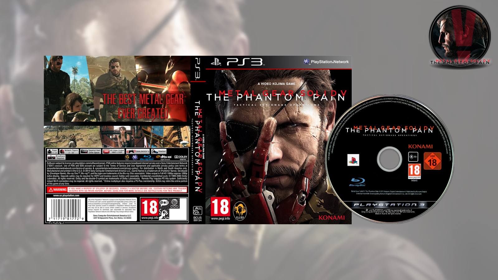 Download Metal Gear Solid V The Phantom Pain Usa Europe Japan Metal Gear Game Art 32x24 Poster Decor Png Image With No Background Pngkey Com
