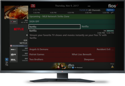 Watch Netflix - - Verizon Tv (437x300), Png Download