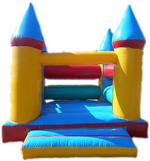 We Have A Range Of Brightly Coloured Jumping Castles - Jumping Castle Png (320x407), Png Download