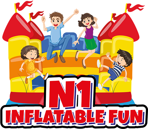 Download N1 Inflatable Fun - Eine Glückliche Familie Postkarte PNG ...