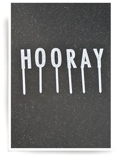 Hooray Letters - Poster (400x510), Png Download