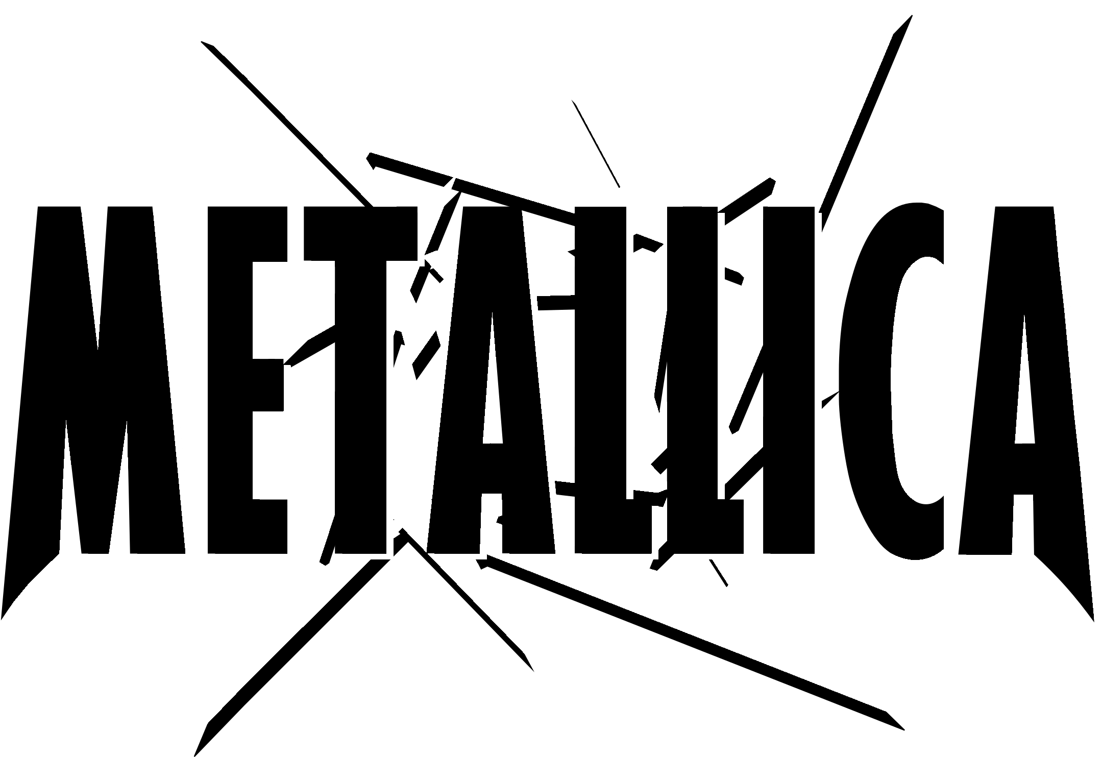 Download Metallica Logo Black And White - Metallica Ninja Star PNG ...