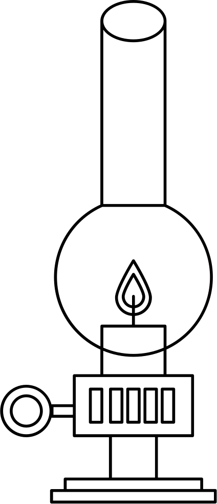 Oil Lamp Light - Icon (424x981), Png Download