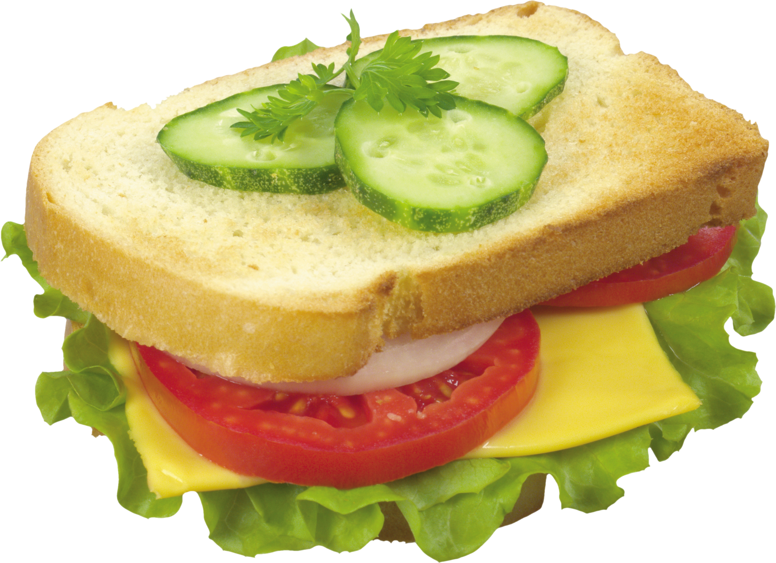 Toast Sandwhich Png Image - Закрытые Бутерброды (2596x1884), Png Download
