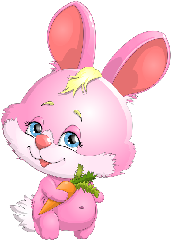 Cute Bunny Rabbit Clipart 8 - Gifs De Bom Dia Com Carinho - Free ...