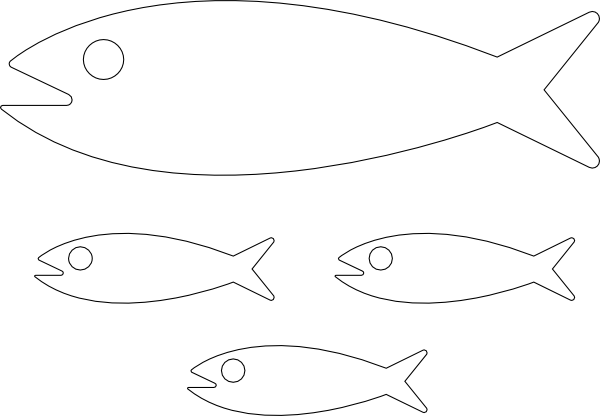 Download Fish Clip Art Black PNG Image with No Background - PNGkey.com