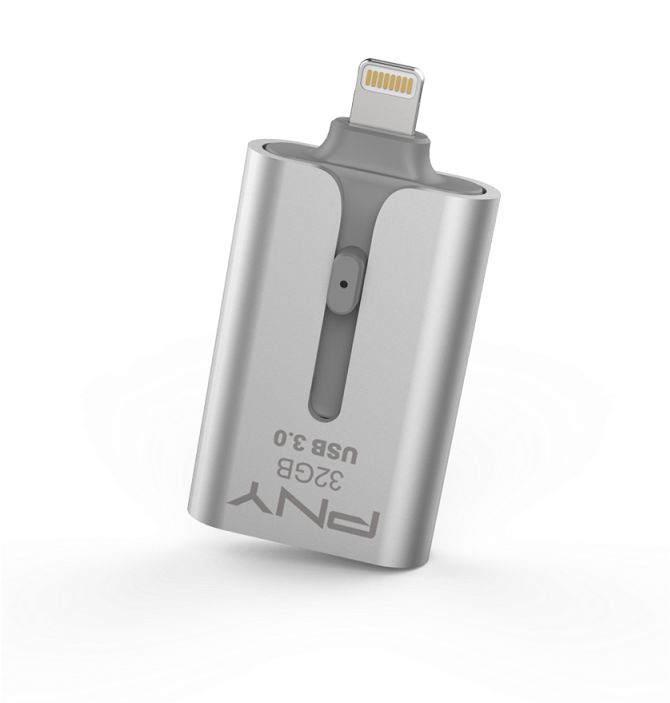 /data/products/article Large/697 20170215153942 - Pny Duo-link 3.0 Usb Flash Drive - 32 Gb - Gray (800x800), Png Download