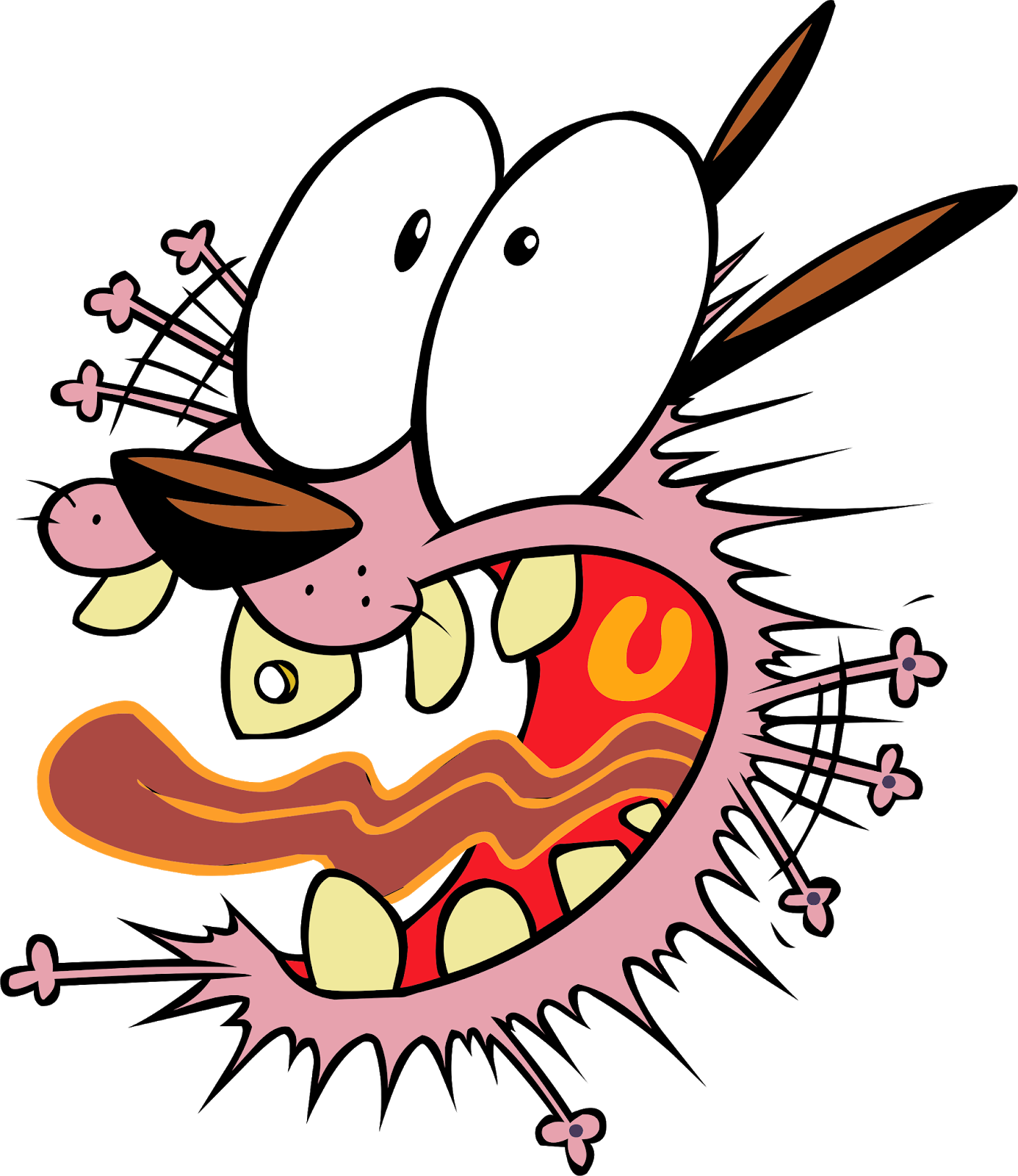 Courage The Cowardly Dog Cartoon Character, Courage - Courage The