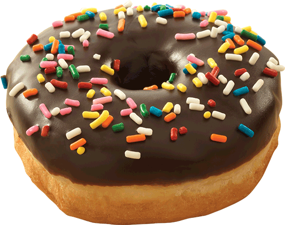 Download Chocolate Sprinkle Donut Doughnut Png Image With No Background Pngkey Com