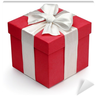 Download Red Gift Box With White Ribbon And Bow Caja De Regalo Roja Png Image With No Background Pngkey Com