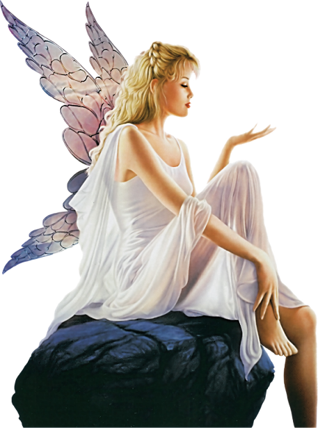 Download Female Angel Png Transparent Image - Angel Sitting Png PNG ...